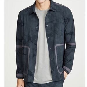 LuluLemon x‎ Robert Geller Take the Moment Collared LS Rain Jacket Mens Large